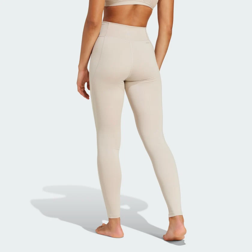 Adidas Women's All Me Essentials Beige Leggings - Image 4