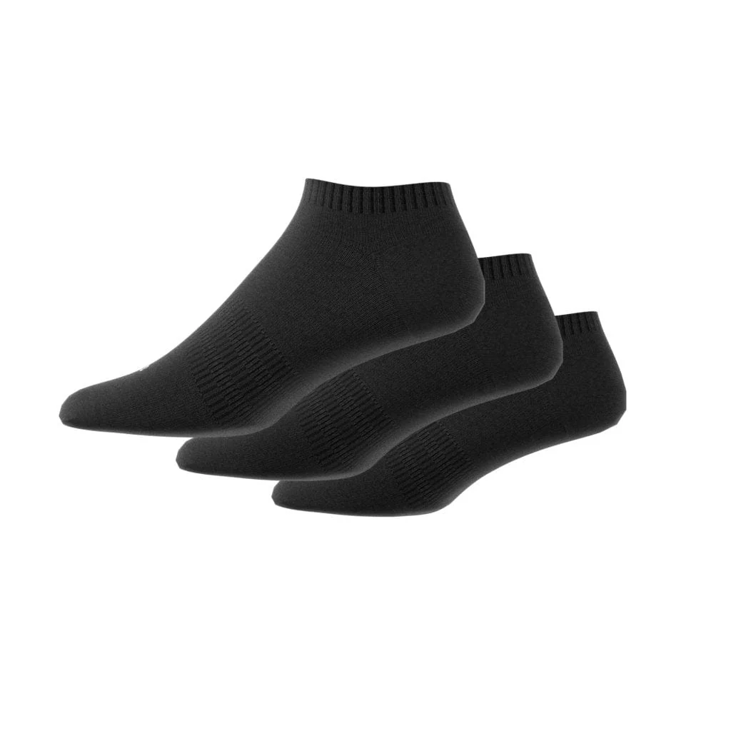 Adidas Unisex Cushioned Low-Cut Socks 3 Pairs Black Socks - Image 8