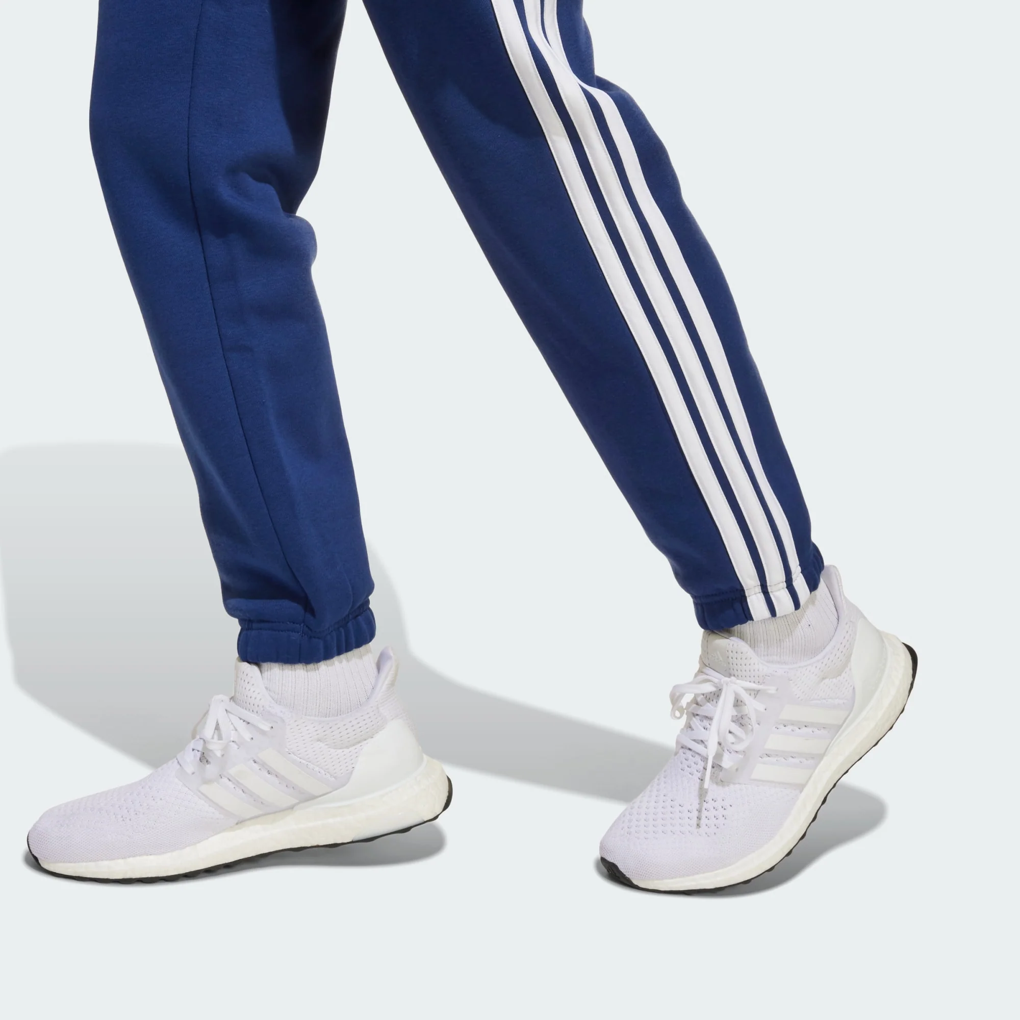 Adidas Kid's Essentials 3-Stripes Blue Trackpants - Image 6