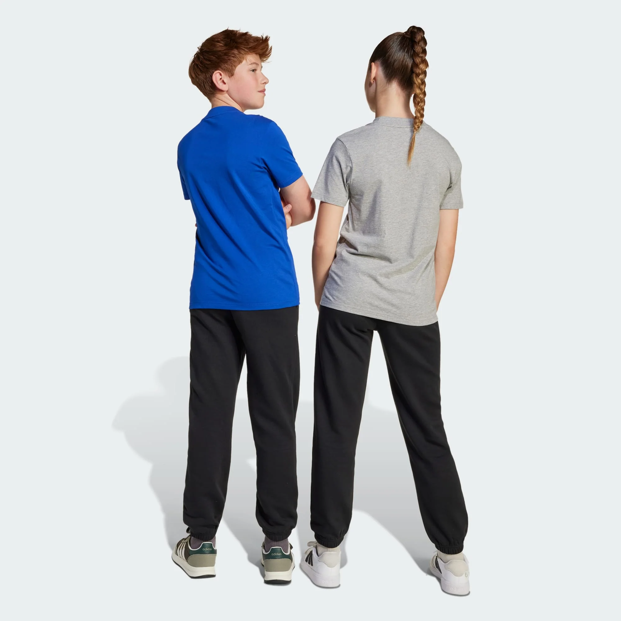 Adidas Kid's Essentials Fleece Black Trackpant - Image 4