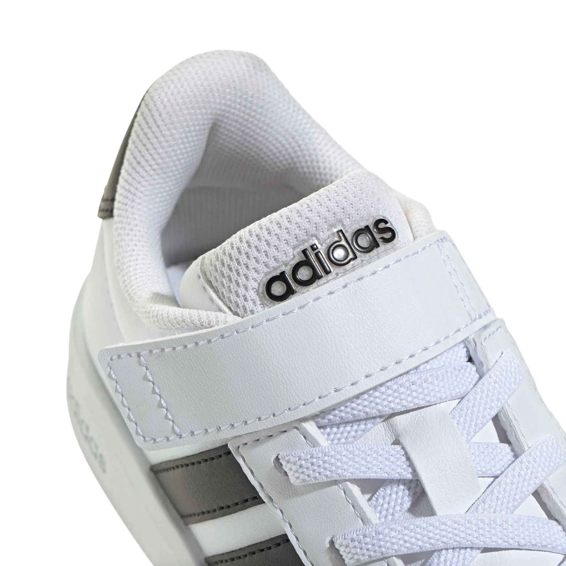 Adidas Kid's Hook N' Loop Grand Court 3.0 White/Black Sneaker Shoes - Image 7