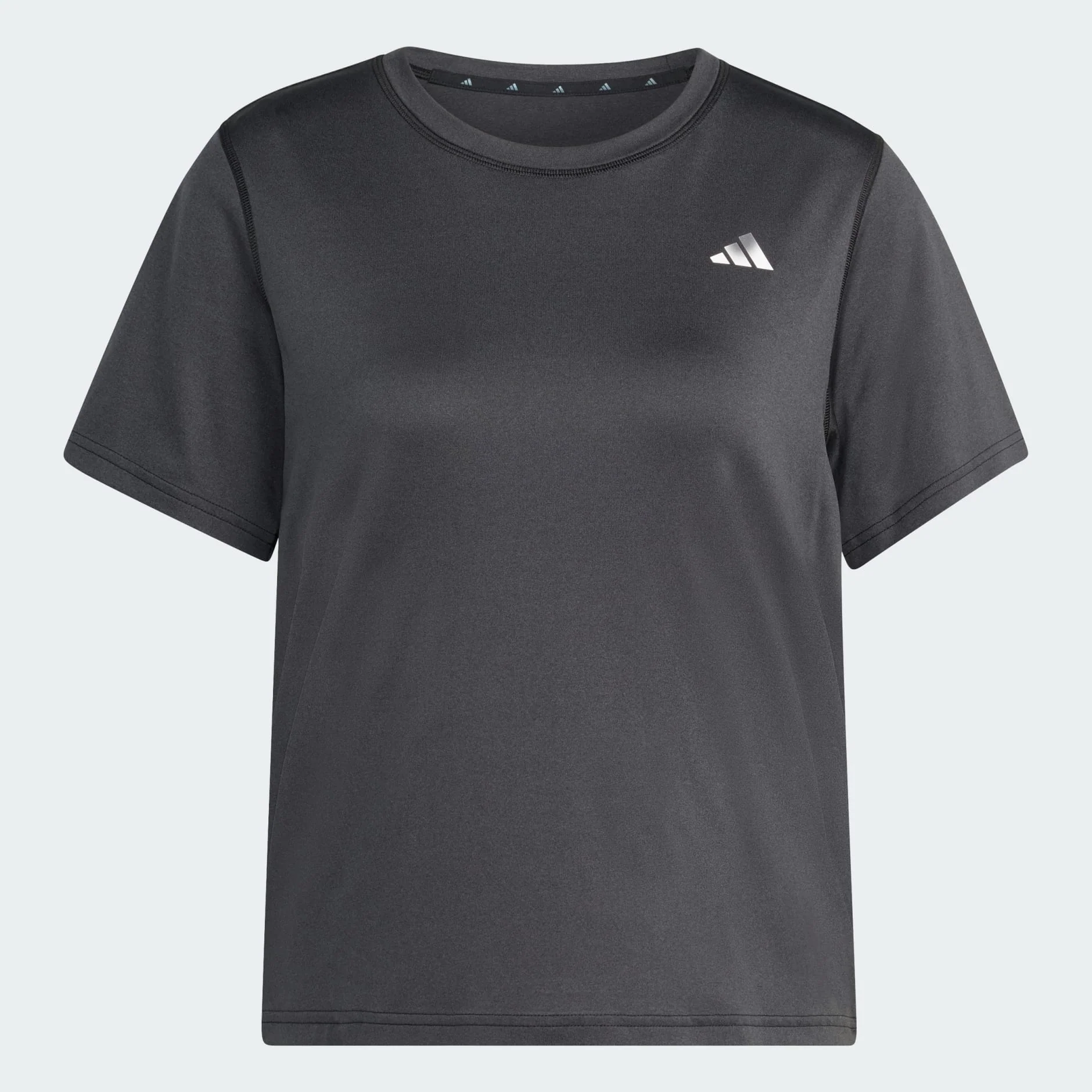 Adidas Women's Workout Essentials Crew Neck Black Tee - Image 2