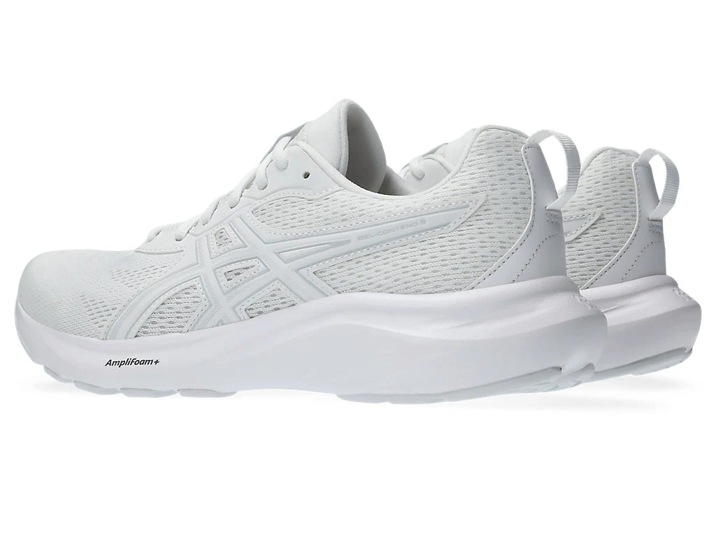 Asics Men's Gel Contend 9 White/Grey Running Shoe - Image 3