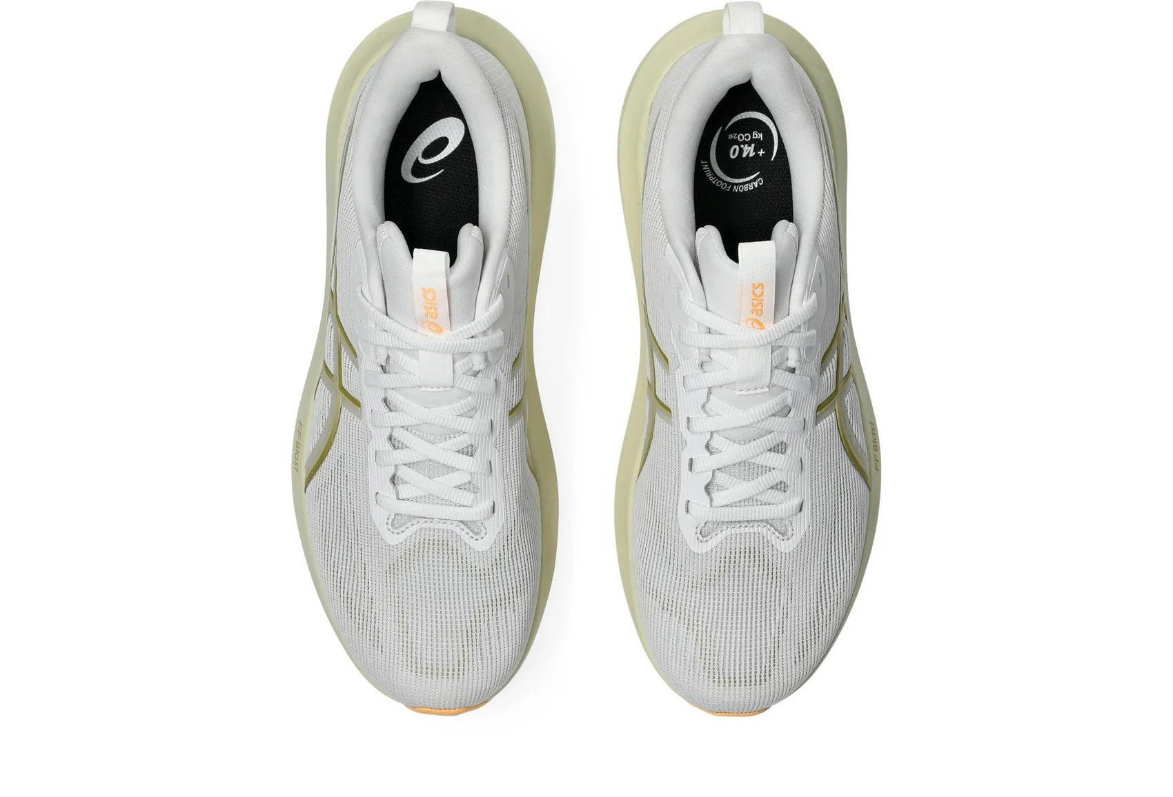 Asics Men's Gt 1000 14 White/Lemon Running Shoes - Image 6