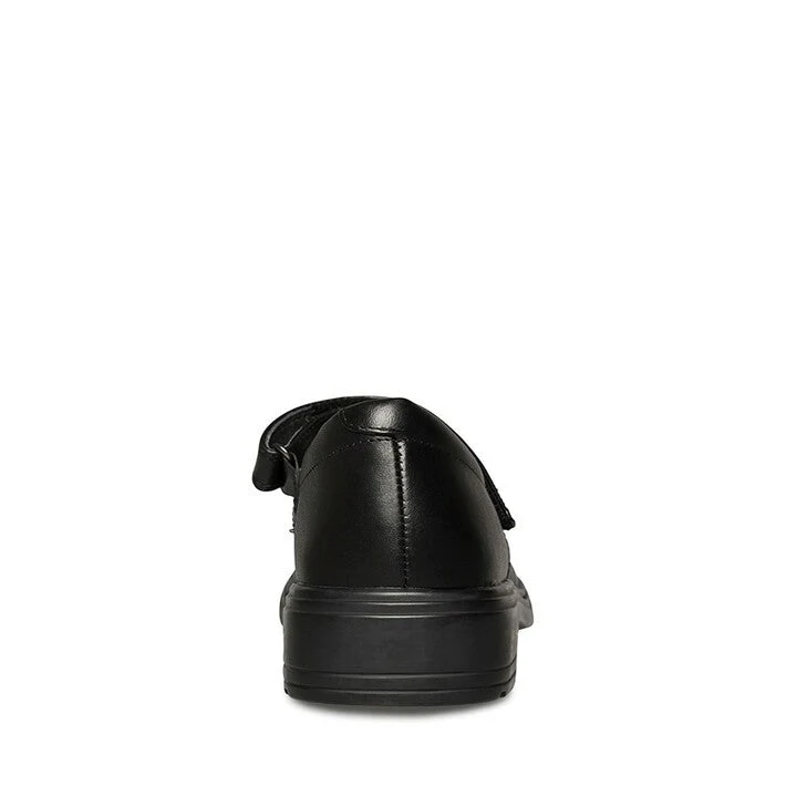 CLARKS WOMEN'S SENIOR INDULGE TRIPLE BLACK LEATHER MARY JANE SHOE (WIDTH E) - Image 3