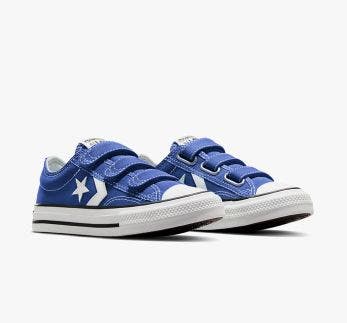 Converse Kid's Star Player Strap Teal Sneaker Shoes - Image 3