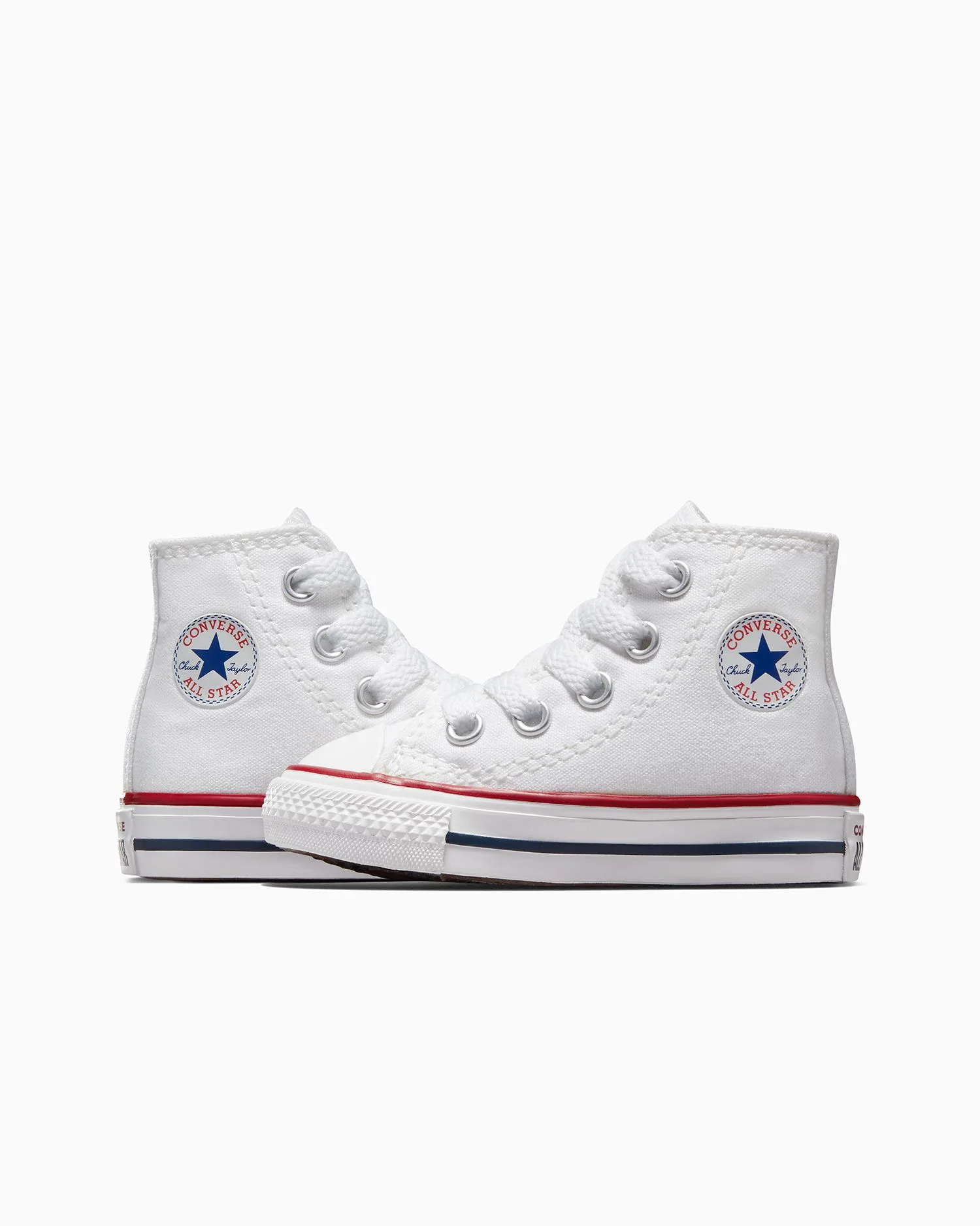 Converse Kids Chuck Taylor All Stars High Top White Shoe - Image 4