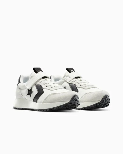 Converse Kid's Omega Trainer Hook N' Loop White/Black Shoes - Image 5