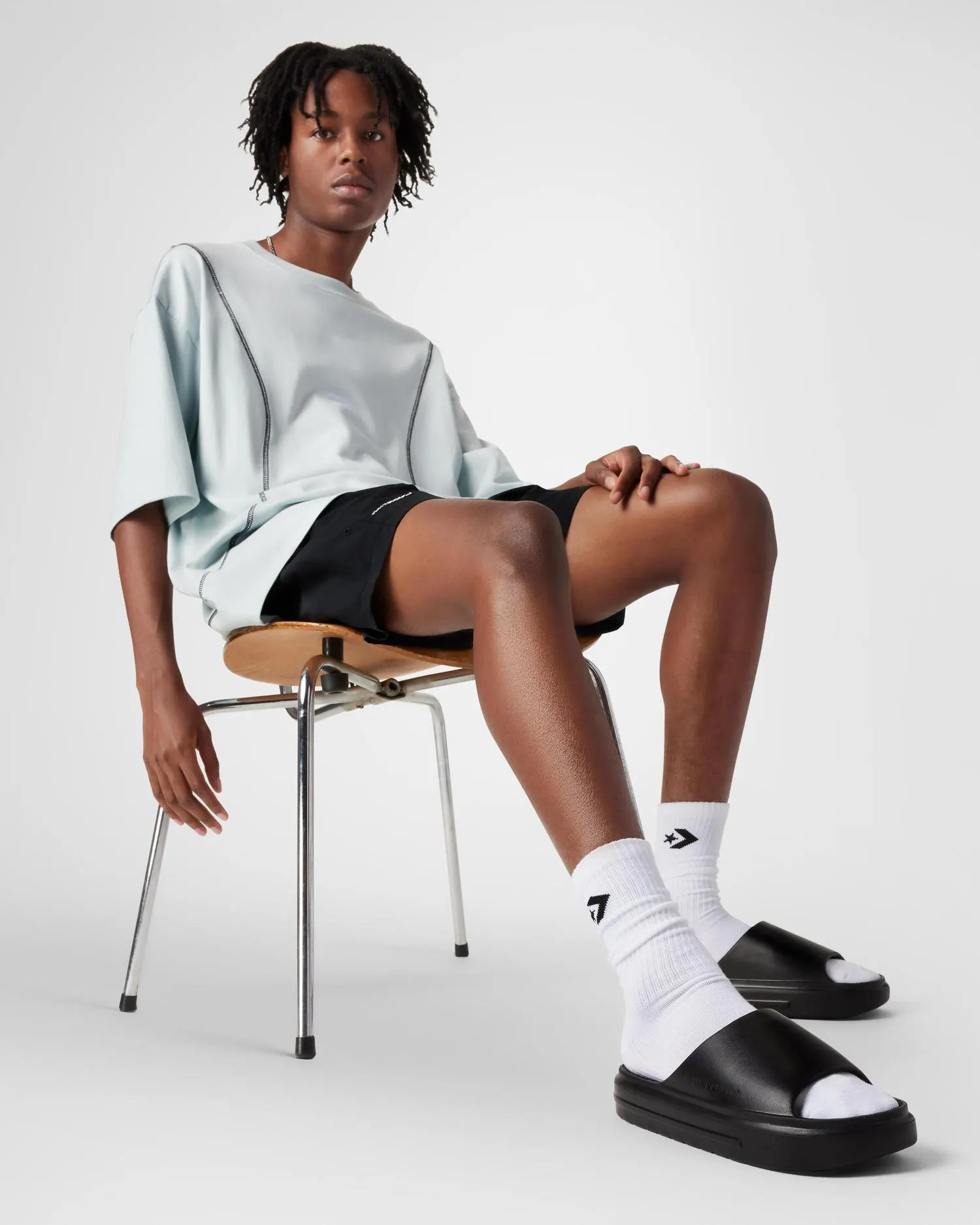 Converse Unisex Essentail Black Slide - Image 6