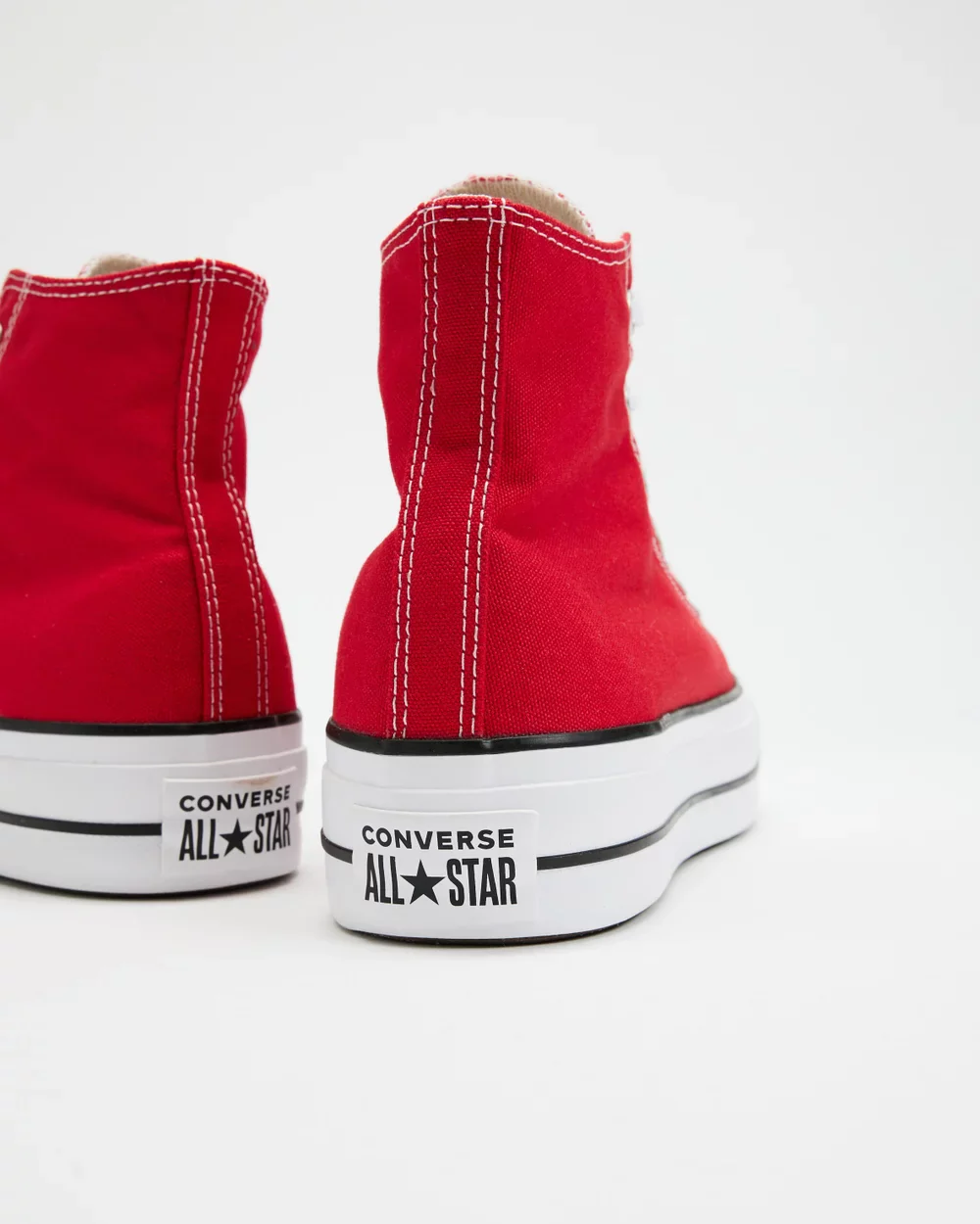 Converse Women's Chuck Taylor Lift Red Sneaker Shoes - Image 4