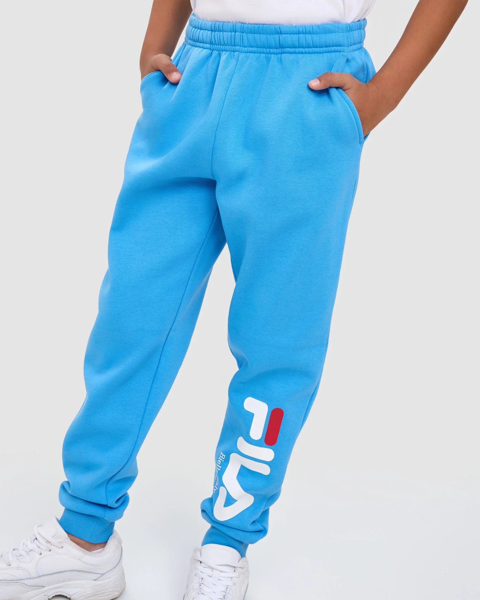 Fila Kid's Bailey Blue Trackpants - Image 4