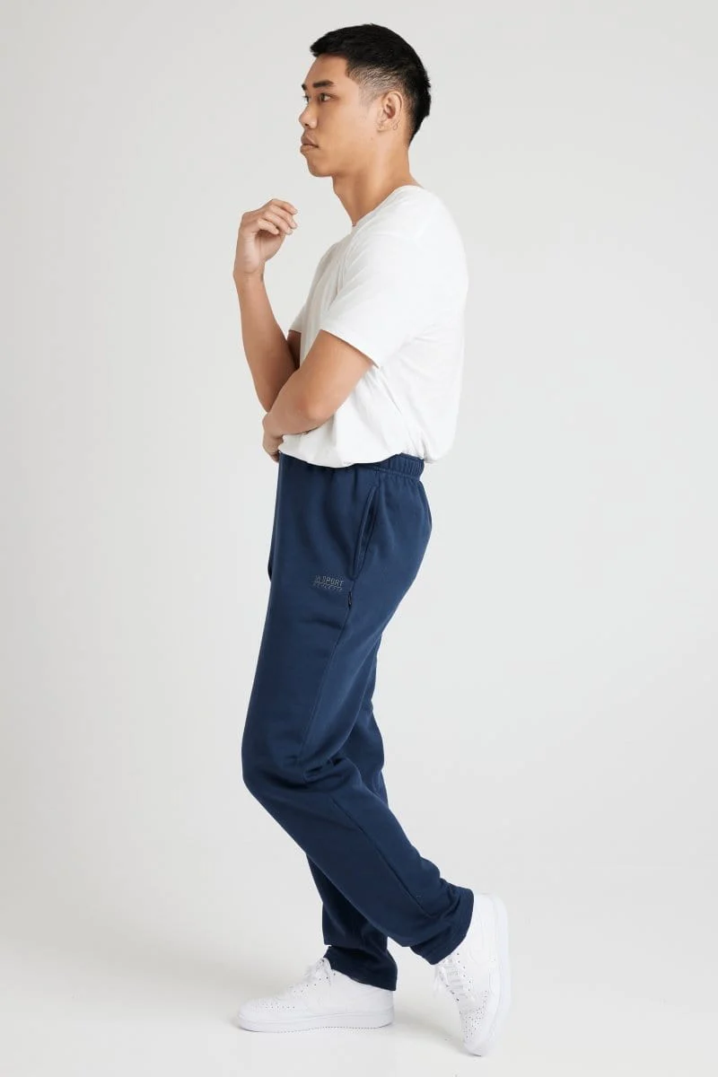 Insport Men's Aspen Navy Trackpants (Open Leg) - Image 3