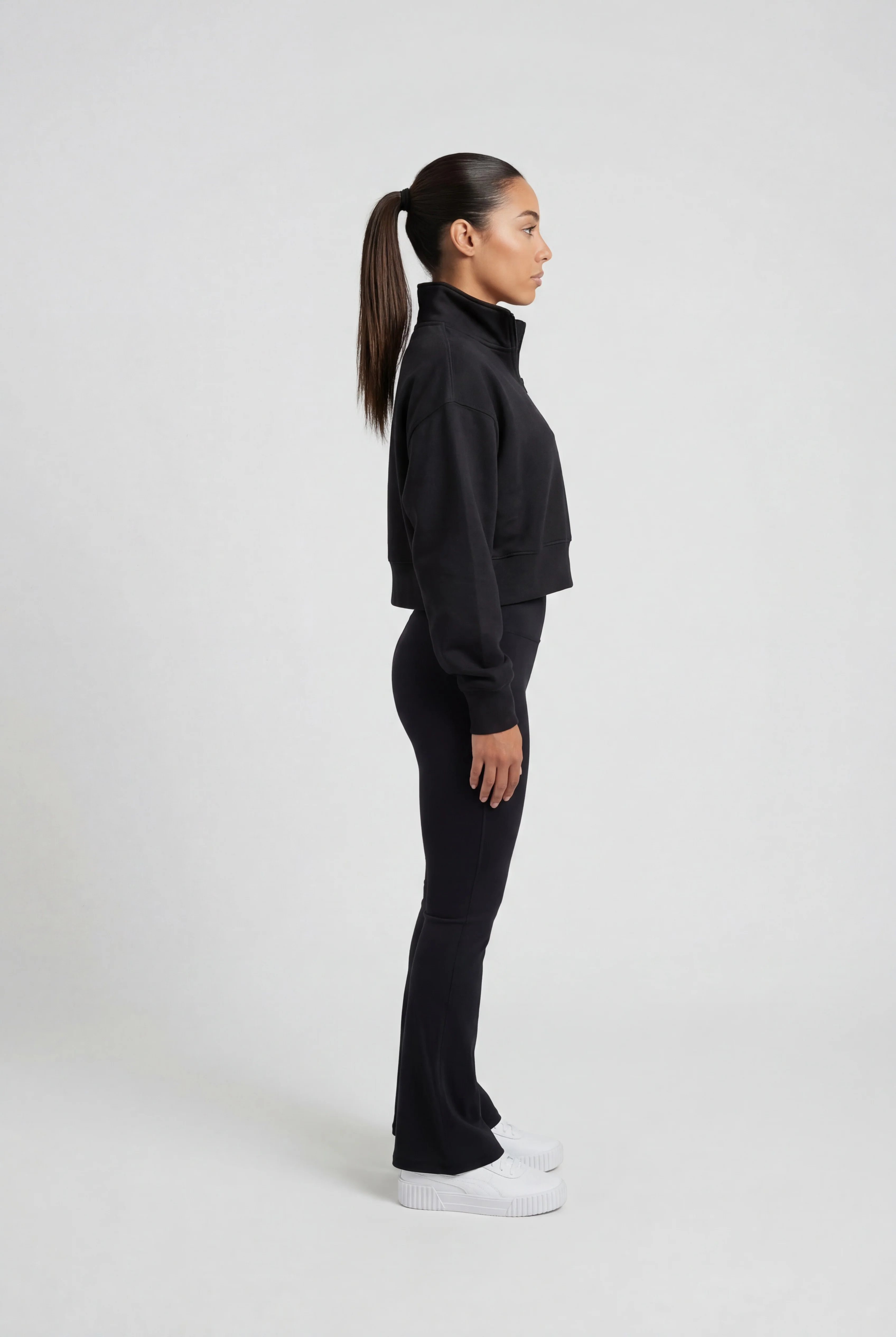 Insport Womens Flare Black Tights - Image 3