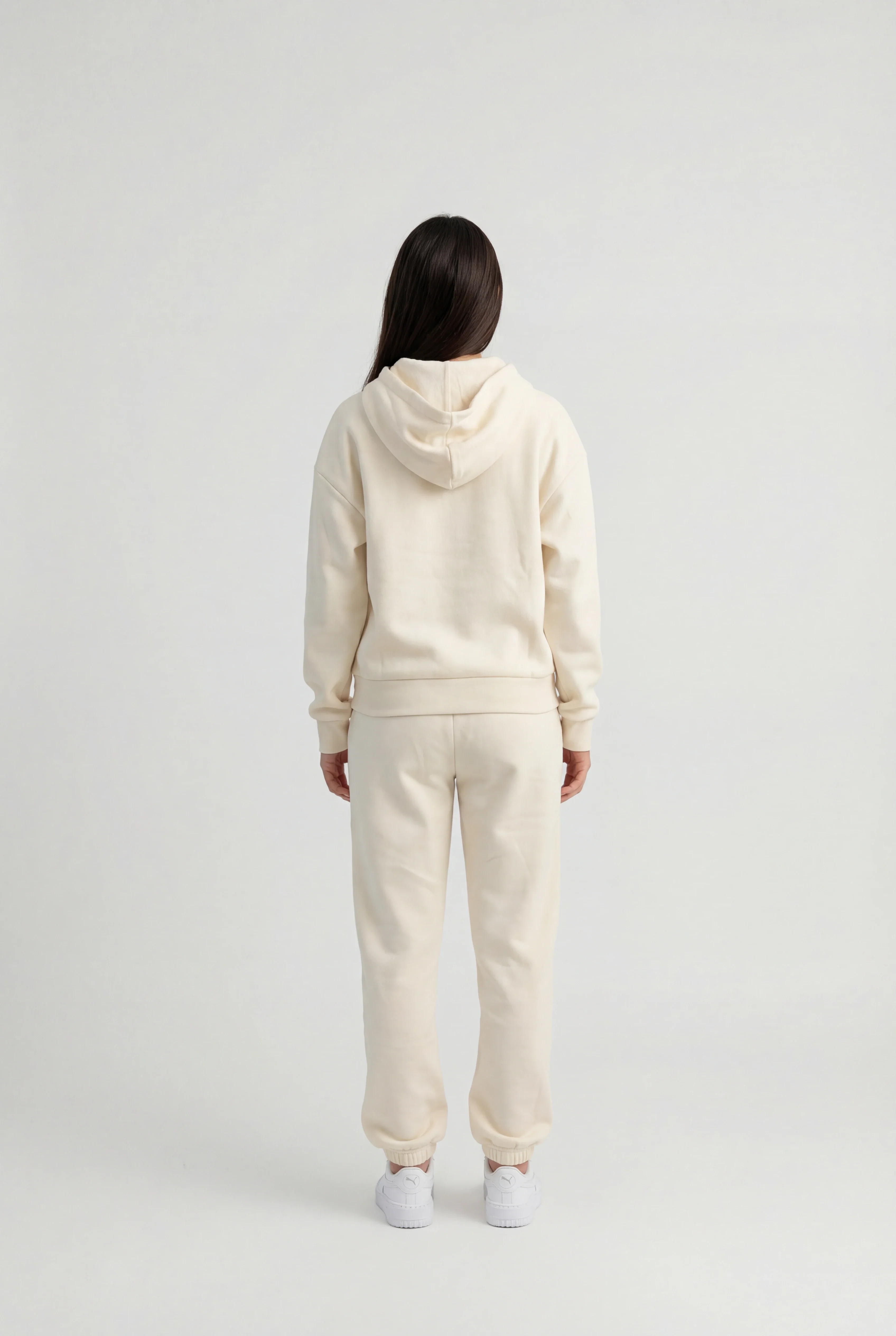 Insport Womens Mia Ivory Fleece Hoodie - Image 3