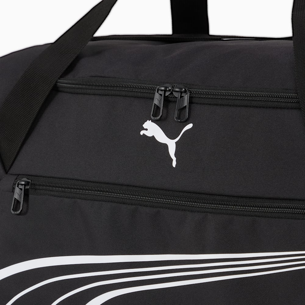 Puma Fundamental Grip Sports Medium Black Duffle Bag - Image 5
