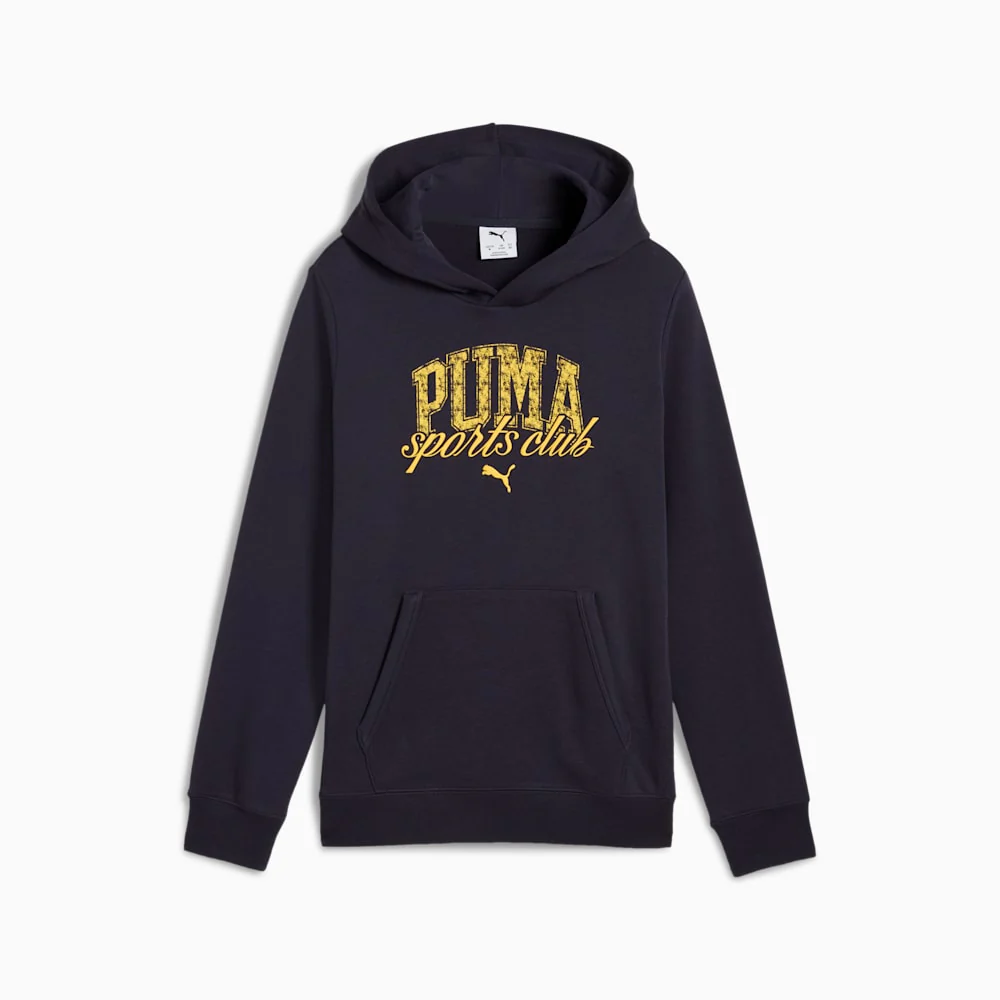 Puma Kid's Class French Terry Navy Hoodie - Image 2