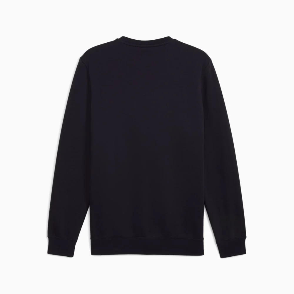 Puma Men's Essentials Fleece Crew Navy Sweatshirt - Image 3