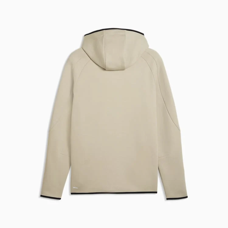 Puma Men's Evostripe Full-Zip Grey Hoodie - Image 7