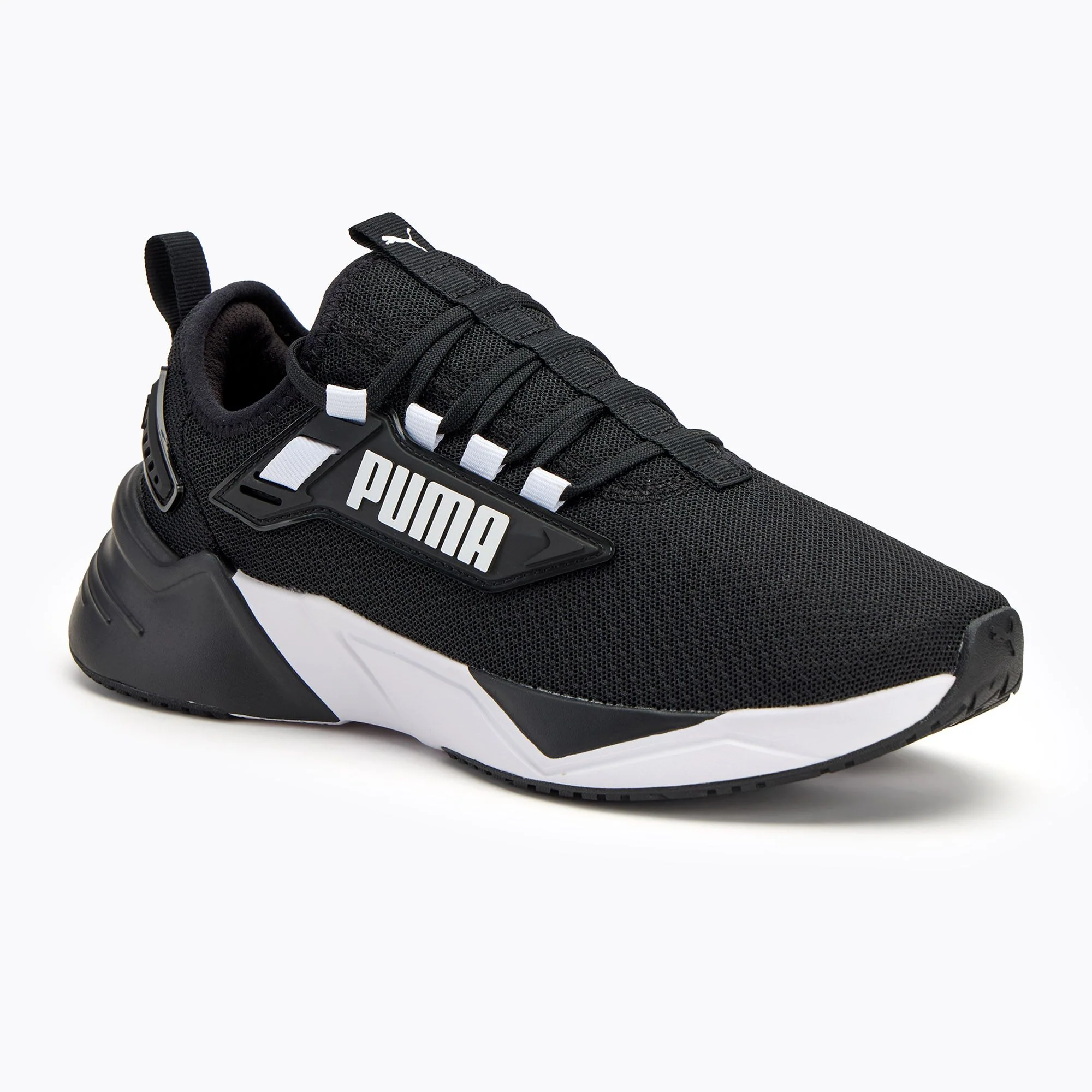 Puma Men's Retaliate Black/White Running Shoes - Image 3