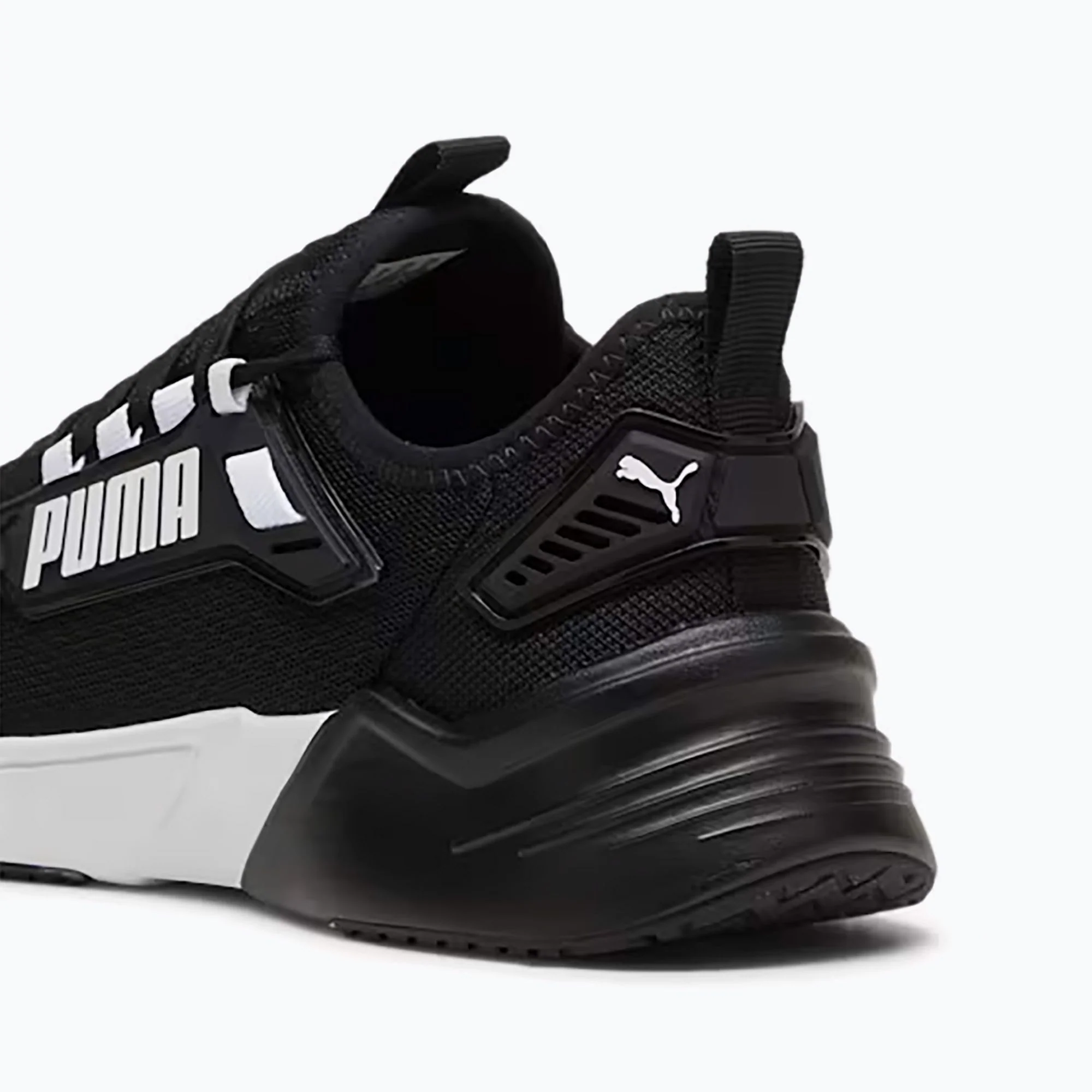Puma Men's Retaliate Black/White Running Shoes - Image 7
